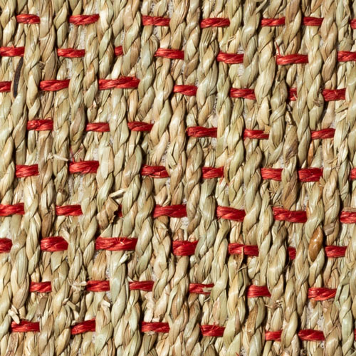 Crucial Trading Seagrass Herringbone Accents Carpets